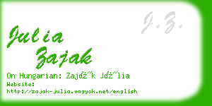 julia zajak business card